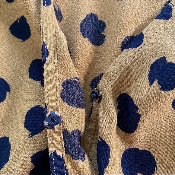 MADEWELL Sash-Tie Wrap Top in Painted Spots Size XS - Picture 5 of 10